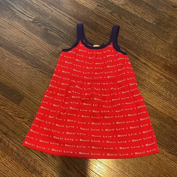 Red Gucci Dress toddler girl size 4